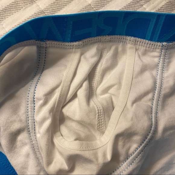 White & Blue 🔥 Andrew Christian Trunk Boxer Brief - Picture 5 of 5